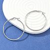 Tarnish Resistant 304 Stainless Steel Big Hoop Earrings EJEW-F105-06P-1