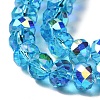 AB Color Plated Transparent Electroplate Beads Strands EGLA-H104-06H-3