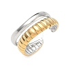 304 Stainless Steel Cuff Open Rings RJEW-Z121-02GP-10-4