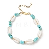 Natural Shell Beaded Bracelets for Women BJEW-JB13451-2