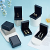 6Pcs Imitation Leather Cufflink Packaging Boxes CON-GO0001-29-4