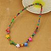 Wood Necklaces for Kids NJEW-JN00312-12-2