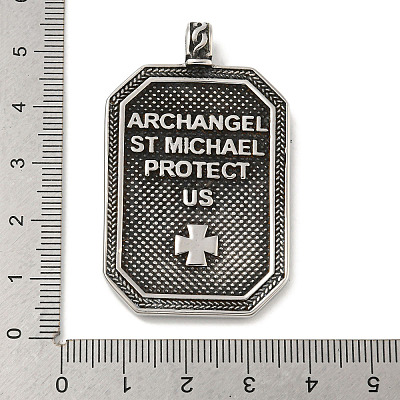 316 Surgical Stainless Steel Pendants STAS-Z073-75AS-06-1