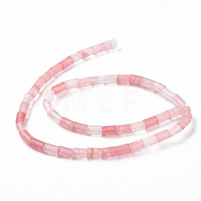Cherry Quartz Glass Beads Strands G-G990-C09-1