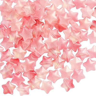 100Pcs Gradient Color Handmade Lampwork Beads DIY-SZ0010-51C-1