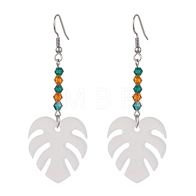 Blank Acrylic Dangle Earrings EJEW-JE05665-03-1