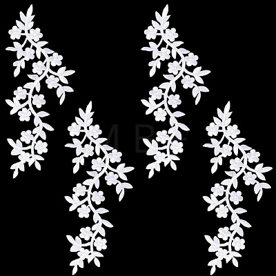 4Pcs Polyester Computerized Embroidery Cloth Iron on/Sew on Patches PATC-CY0001-80C-1