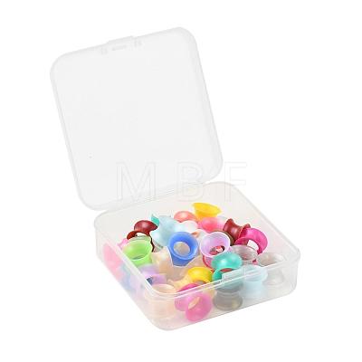 32Pcs 16 Colors Silicone Thin Ear Gauges Flesh Tunnels Plugs FIND-YW0001-16C-1