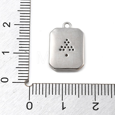 Brass Micro Pave Cubic Zirconia Pendants KK-D283-30P-02-1