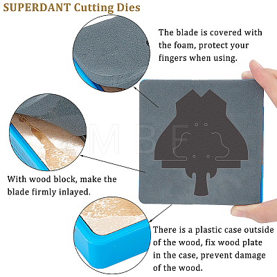 SUPERDANT 1Pc Wood Cutting Dies DIY-SD0001-88B-07-1