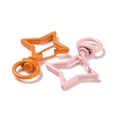 Spray Painted Alloy Swivel Clasps FIND-L016-01-1