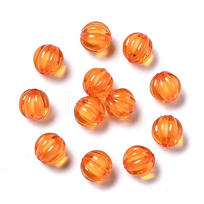 Autumn Theme Transparent Acrylic Beads TACR-S089-10mm-11-1