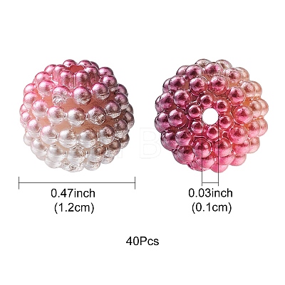 Imitation Pearl Acrylic Beads OACR-FS0001-42I-1
