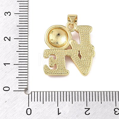 Football Theme Brass Enamel Pendants KK-A303-01A-G01-1