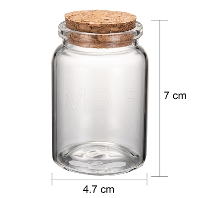 Glass Jar Glass Bottles Bead Containers AJEW-S074-03B-1