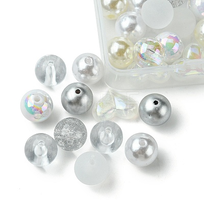 40Pcs 9 Styles Acrylic Beads MACR-FS0001-66-1