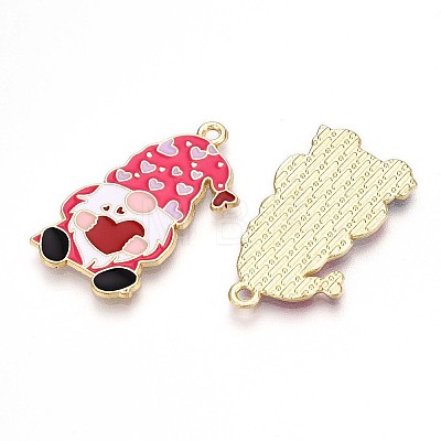 Alloy Enamel Pendants ENAM-T022-01D-1