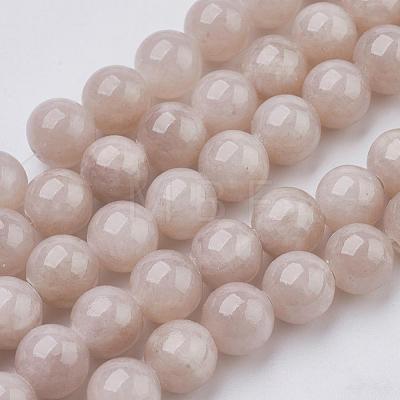 Natural Yellow Jade Beads Strands G-G598-10mm-YXS-06-1