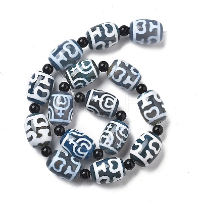 Tibetan Style dZi Beads Strands G-NH0037-C07-02-1