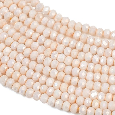 Electroplate Rondelle Glass Beads Strands GL-T021-2x2.5mm-17-19-1