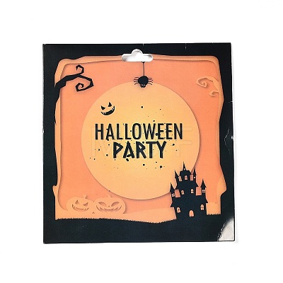 Halloween Paper Spiral Hanging Wall Decorations AJEW-P105-04-1
