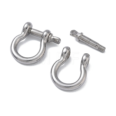304 Stainless Steel Ring Clip Buckles for Bag Chain Strap STAS-C165-02B-P-1