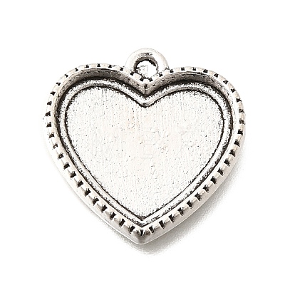 Tibetan Style Alloy Pendant Cabochon Settings for Enamel FIND-D042-09B-AS-1