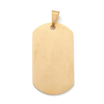 Ion Plating(IP) 304 Stainless Steel Quote Pendants STAS-H421-11G-1