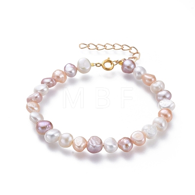 Natural Freshwater Pearl Beaded Bracelets Sets BJEW-JB05122-1