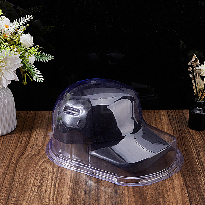 3Pcs Plastic Half Hat Stay Baseball Cap Holder AJEW-FH0009-30-1