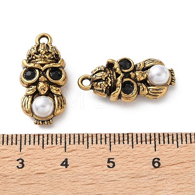 304 Stainless Steel & ABS Plastic Pearl Pendants PL-L002-04AG-02-1