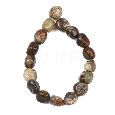 Natural Flower Agate Beads Strands GG-CBA787B-A34-1