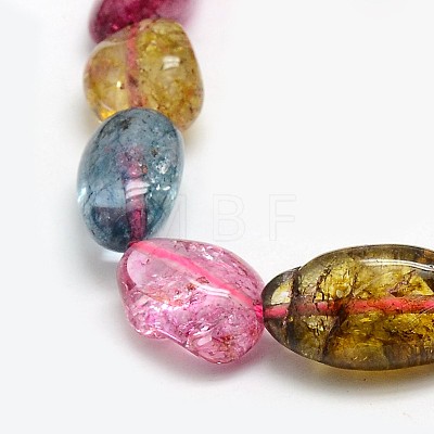 Natural Quartz Crystal Nuggets Beads Strands X-G-L154-26-1