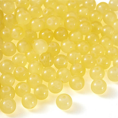 1 Strand Imitation Jade Glass Beads Strands DGLA-TAD0001-03B-1