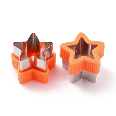 304 Stainless Steel Star Shaped Cookie Candy Food Cutters Molds DIY-I076-05P-1