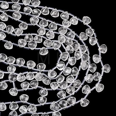 Natural Quartz Crystal Beads Strands G-L654-L04-01-1