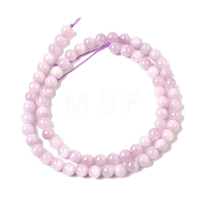 Natural Kunzite Beads Strands G-D856-03-6mm-01-1