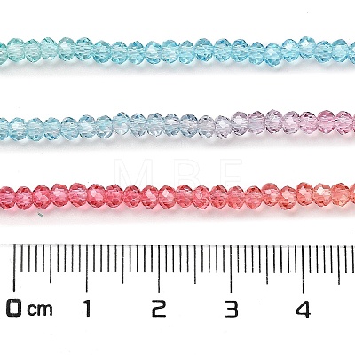 Transparent Painted Glass Beads Strands DGLA-A034-T1mm-A11-1