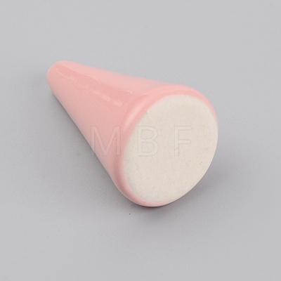 Cone Shaped Vitreous Enamel Ring Displays RDIS-WH0006-12F-1