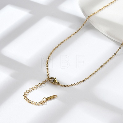 304 Stainless Steel Cable Chains Necklace for Men Women NJEW-N050-A03-G15-1