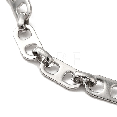 Brass Mariner Link Chains Bracelets for Women BJEW-L685-04P-1