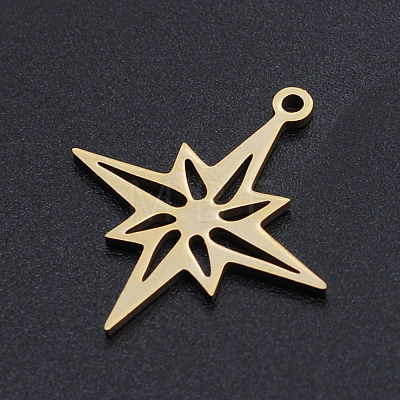 201 Stainless Steel Laser Cut Pendants STAS-S105-T898-2-1