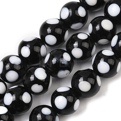 Handmade Lampwork Beads LAMP-D002-10mm-01J-1