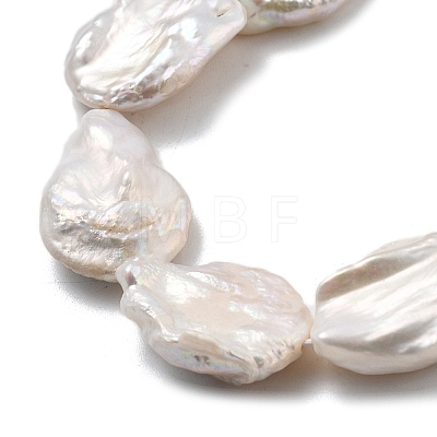 Natural Baroque Keshi Pearl Beads Strands PEAR-P064-08C-03B-1