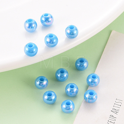 Opaque Acrylic Beads MACR-S370-D6mm-9-1