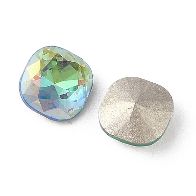 Glass Rhinestone Cabochons RGLA-L029-06B-SPLA-1