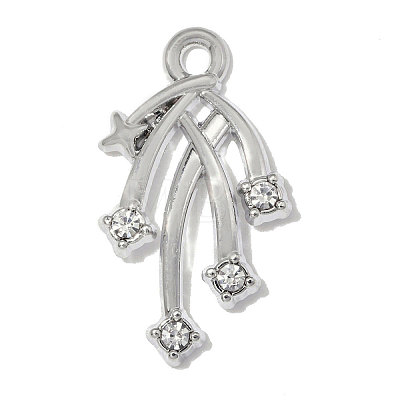 Zinc Alloy with Crystal Rhinestone Pendants RB-OY001-70P-1