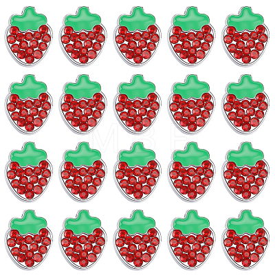24Pcs Zinc Alloy Rhinestone Slide Charms ALRI-SC0001-67-1