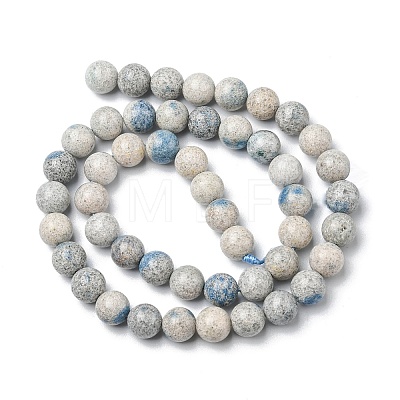 Natural K2 Stone/Raindrop Azurite Beads Strands G-C029-01B-1