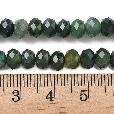 Natural Moss Agate Bead Strands G-D344-A11-1